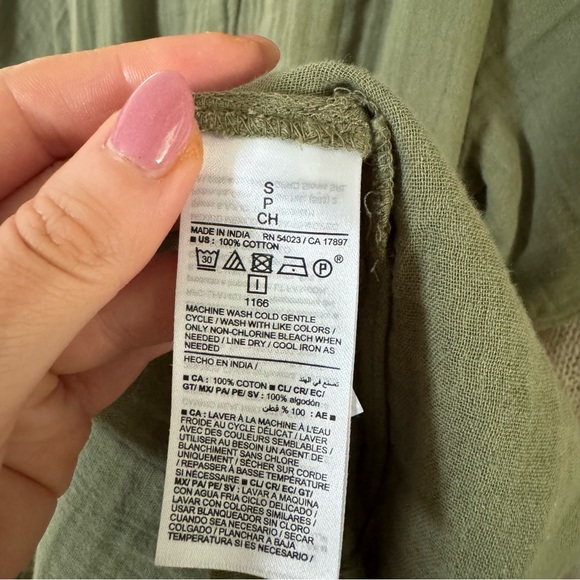 NWT Cotton Crinkle Dress - Picture 6 of 8